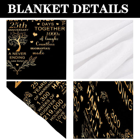 Golden Wedding Anniversary Blanket A Perfect Gift for Your Parents